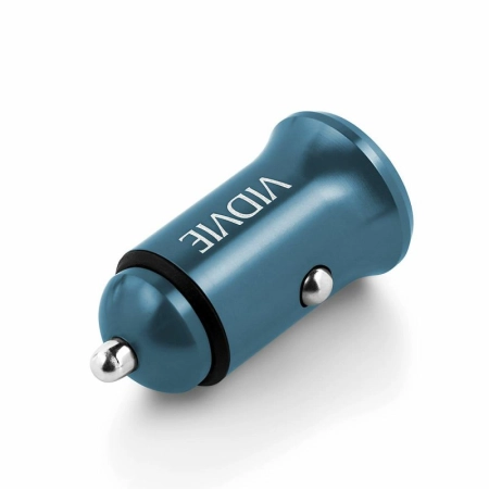 Ładowarka samochodowa 1xUSB 3.0A QC 18W VIDVIE CC520 zielona